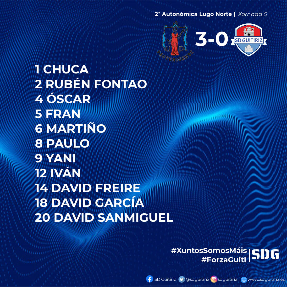 Pastoricense vs SD Guitiriz Xuvenil
